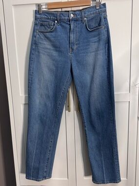 Veronica Beard Jeans Women 28 Beacon Denim High Rise Joey Straight Leg MadeinUSA